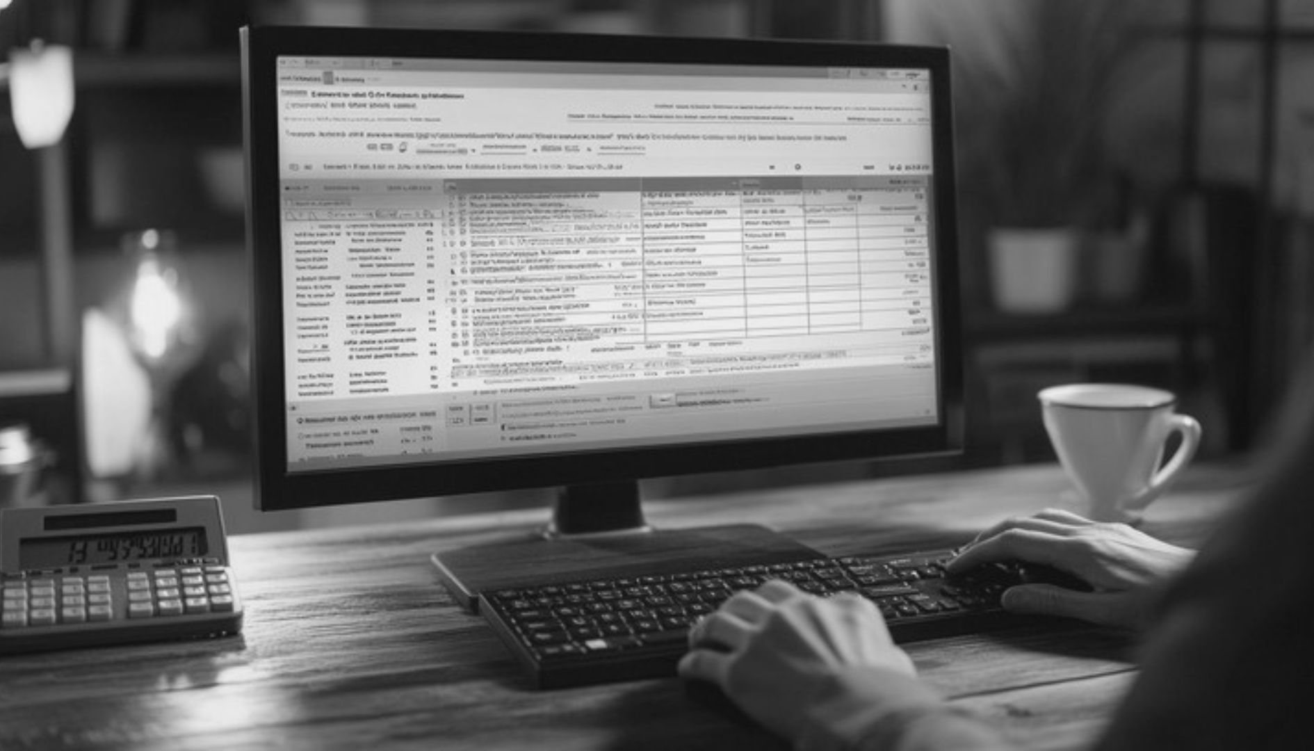 Web developer working across multiple computer screens on website design, coding, and development
